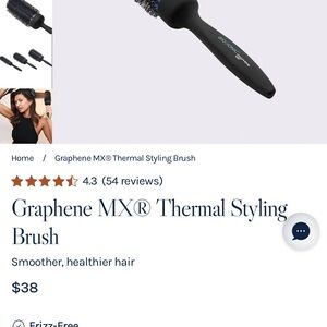 Bionica Black Graphene MX® Thermal Styling Brush